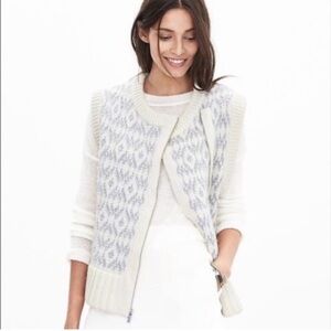 BANANA REPUBLIC Thick Italian Wool & Angora Knit Vest – Size XS